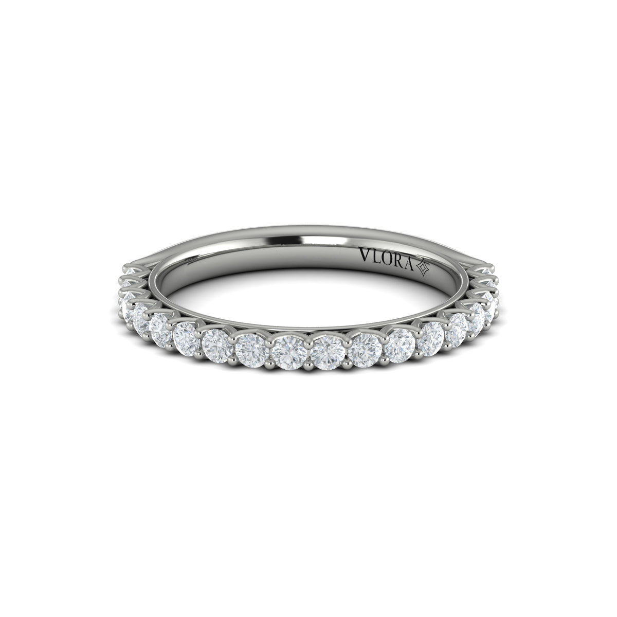Matching Band for Woven Elegance Hidden Halo Round Engagement Ring