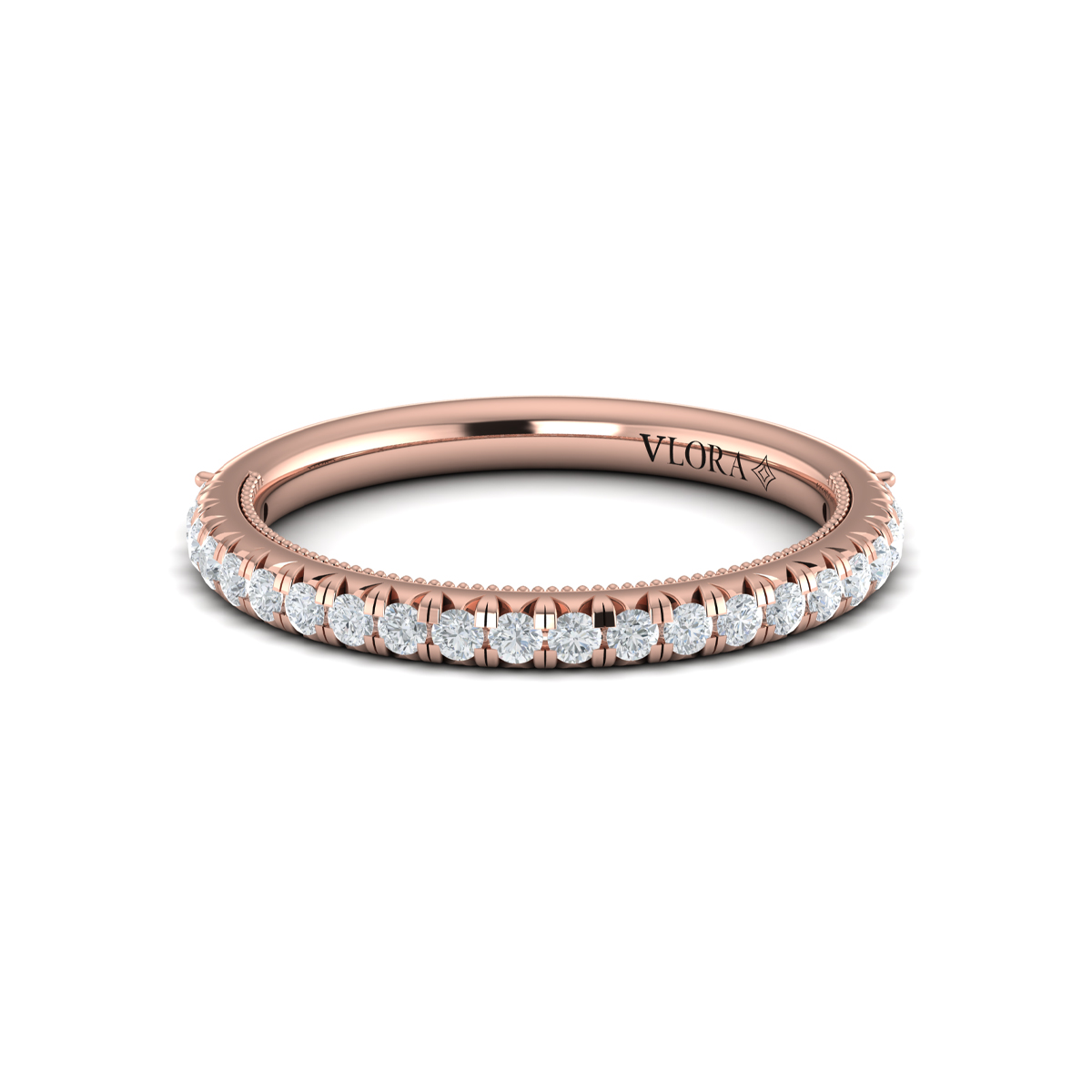 Matching Band for Classic French Pave Engagement Ring