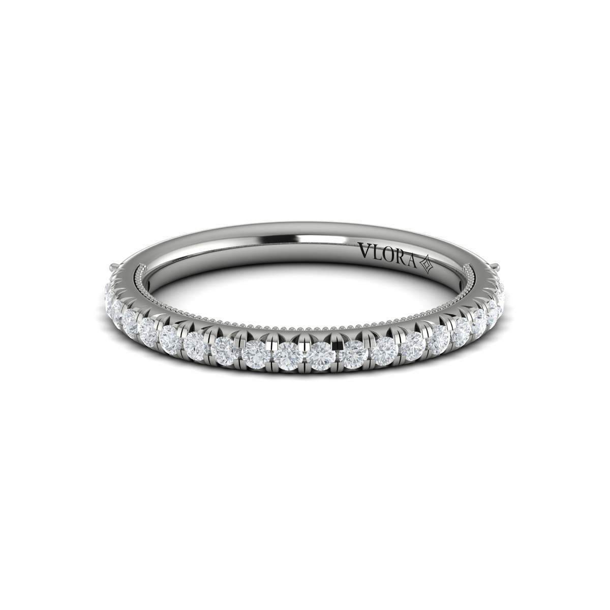 Matching Band for Classic French Pave Engagement Ring