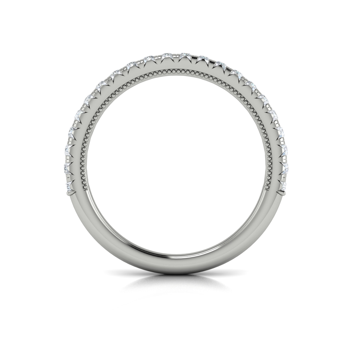 Matching Band for Classic French Pave Engagement Ring