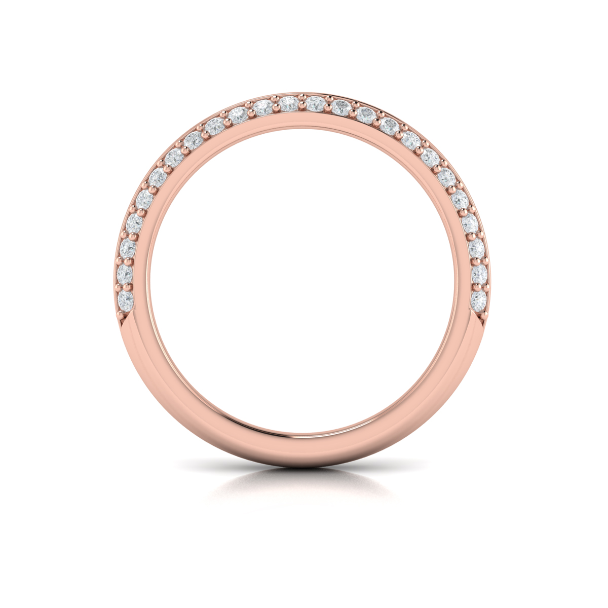 Matching Band for Harmony Hidden Halo Engagement Ring