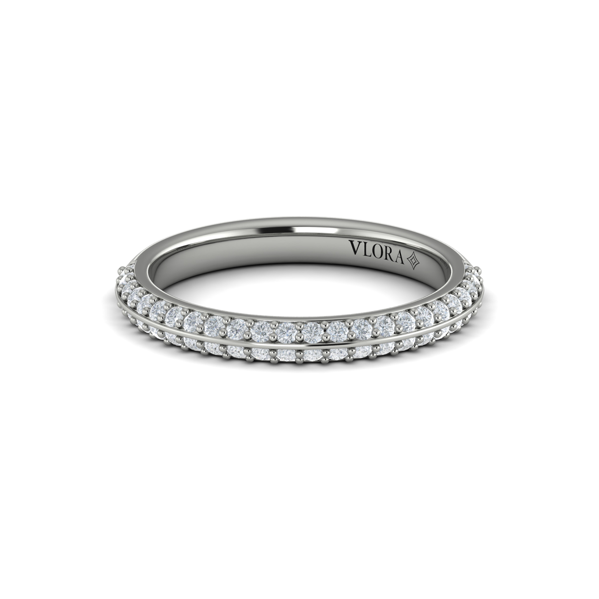 Matching Band for Harmony Hidden Halo Engagement Ring