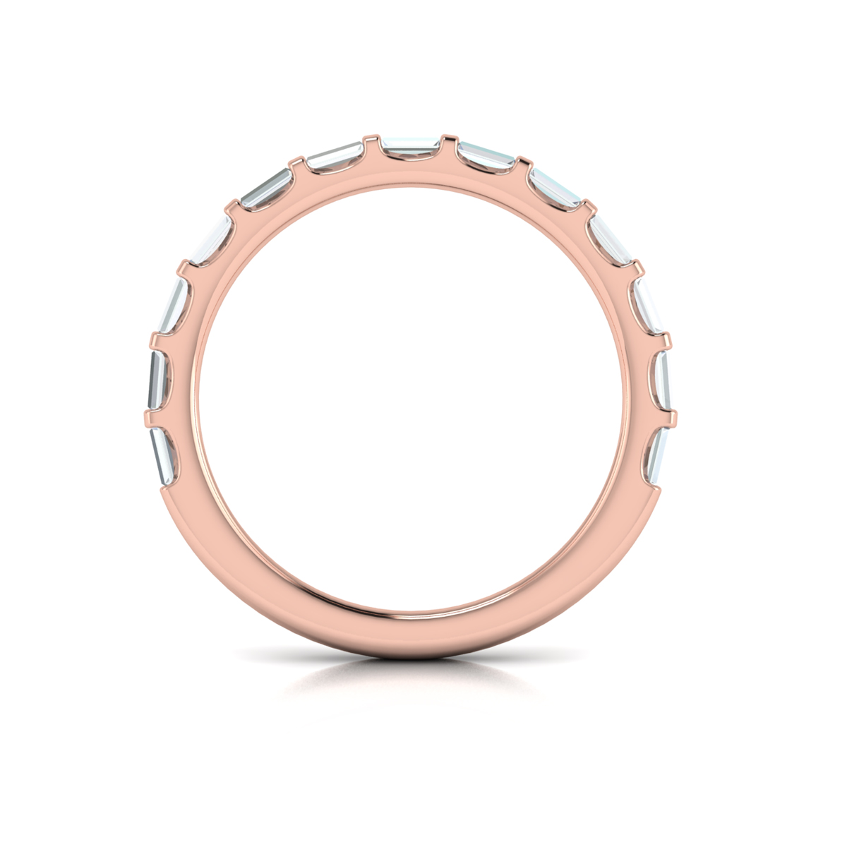 Matching Band for Shining Baguette Band Engagement Ring