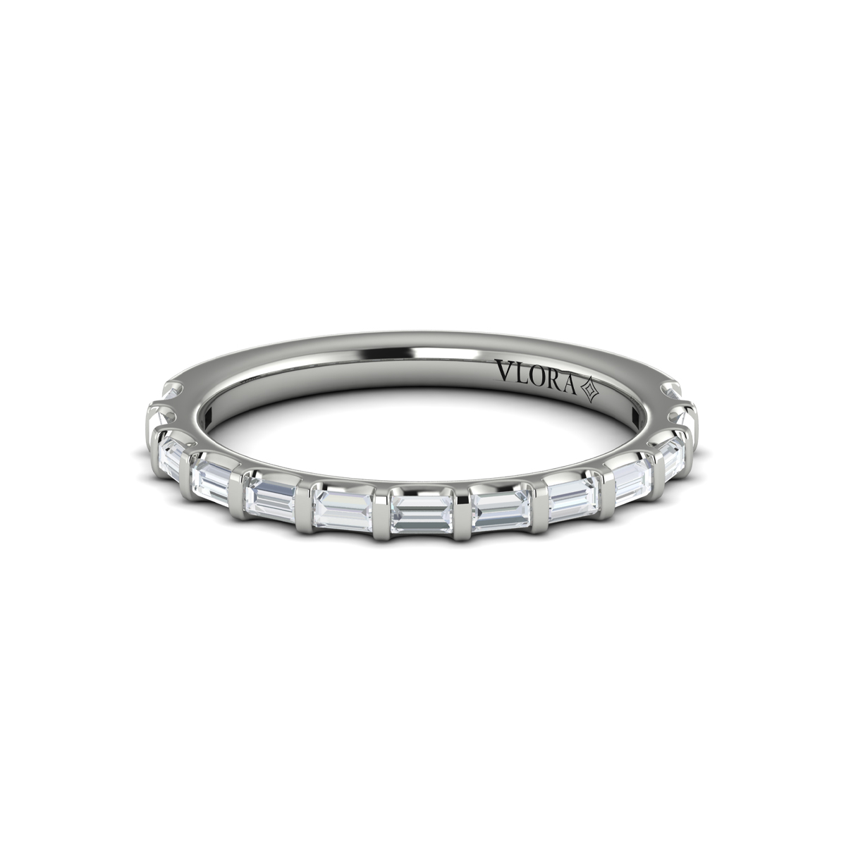 Matching Band for Shining Baguette Band Engagement Ring