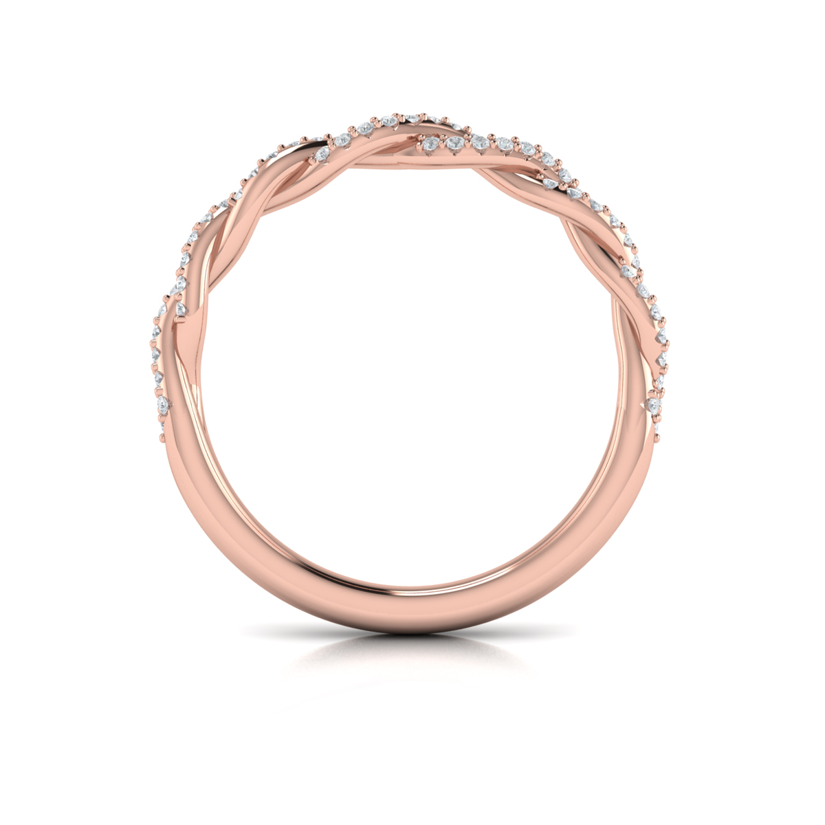 Matching Band for Entwined Engagement Ring