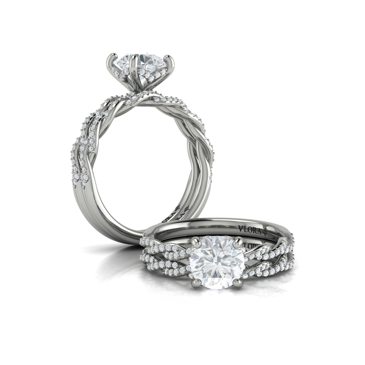 Matching Band for Entwined Engagement Ring