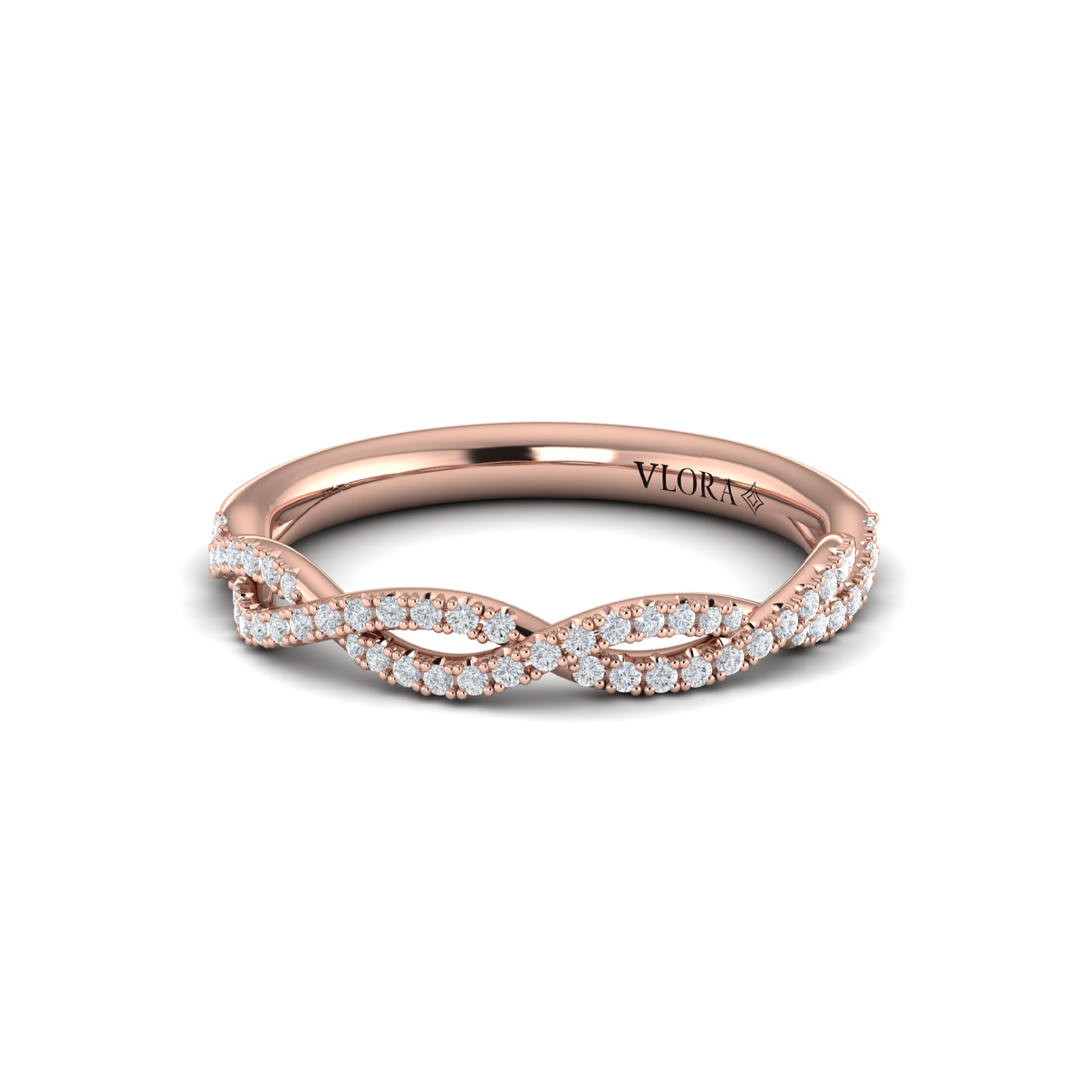 Matching Band for Woven Strands Engagement Ring