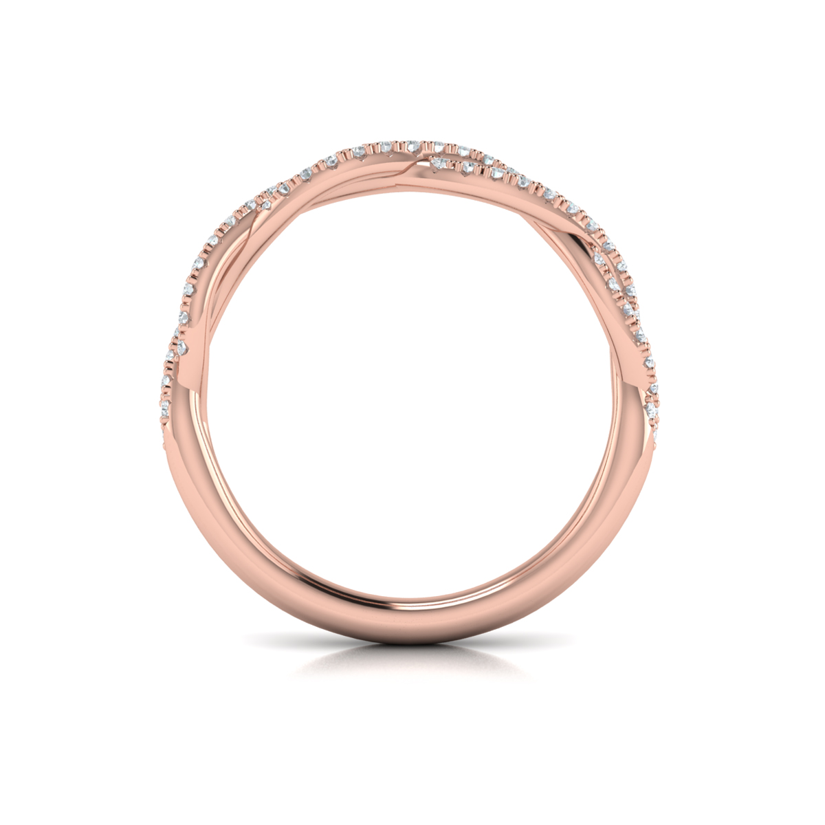 Matching Band for Woven Strands Engagement Ring