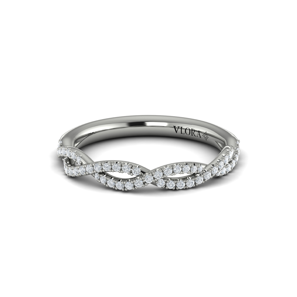 Matching Band for Woven Strands Engagement Ring