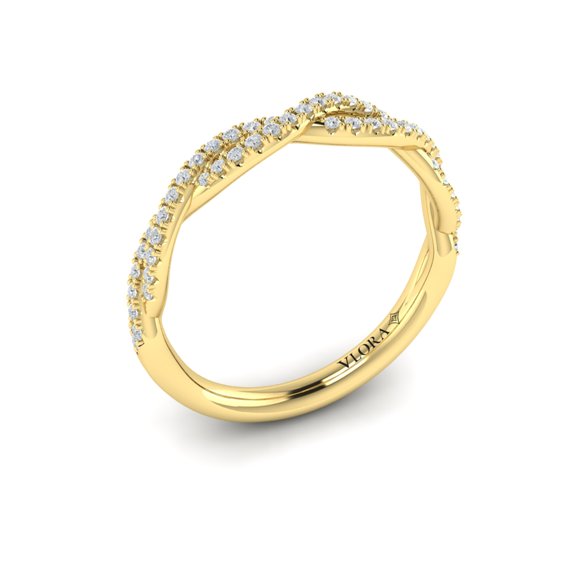 Matching Band for Woven Strands Engagement Ring