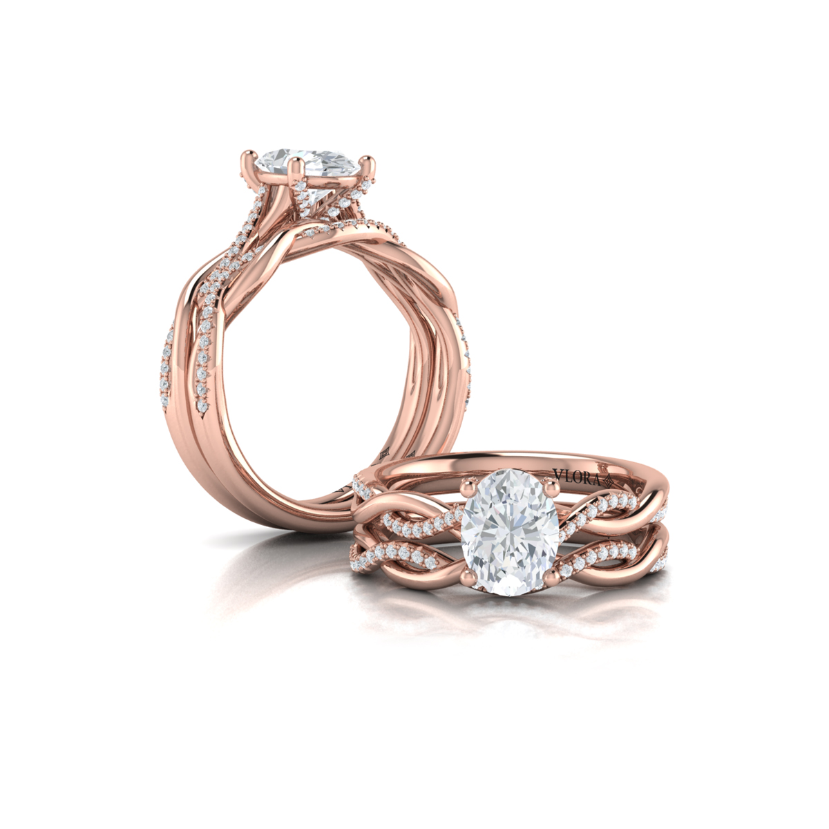 Matching Band for Harmony Oval Diamond Engagement Ring
