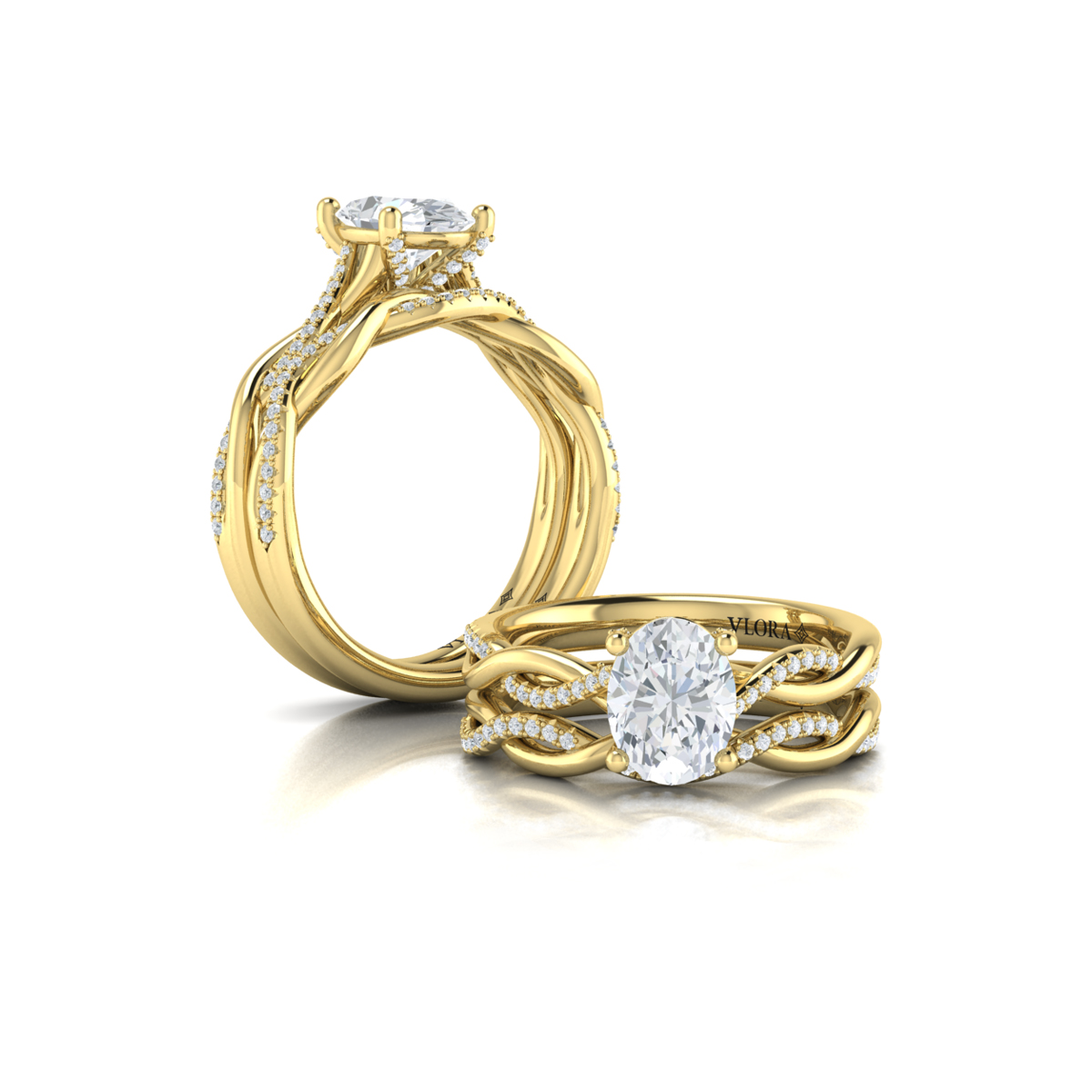 Matching Band for Harmony Oval Diamond Engagement Ring