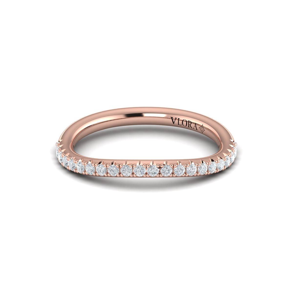 Matching Band for Entwined Round Diamond Engagement Ring