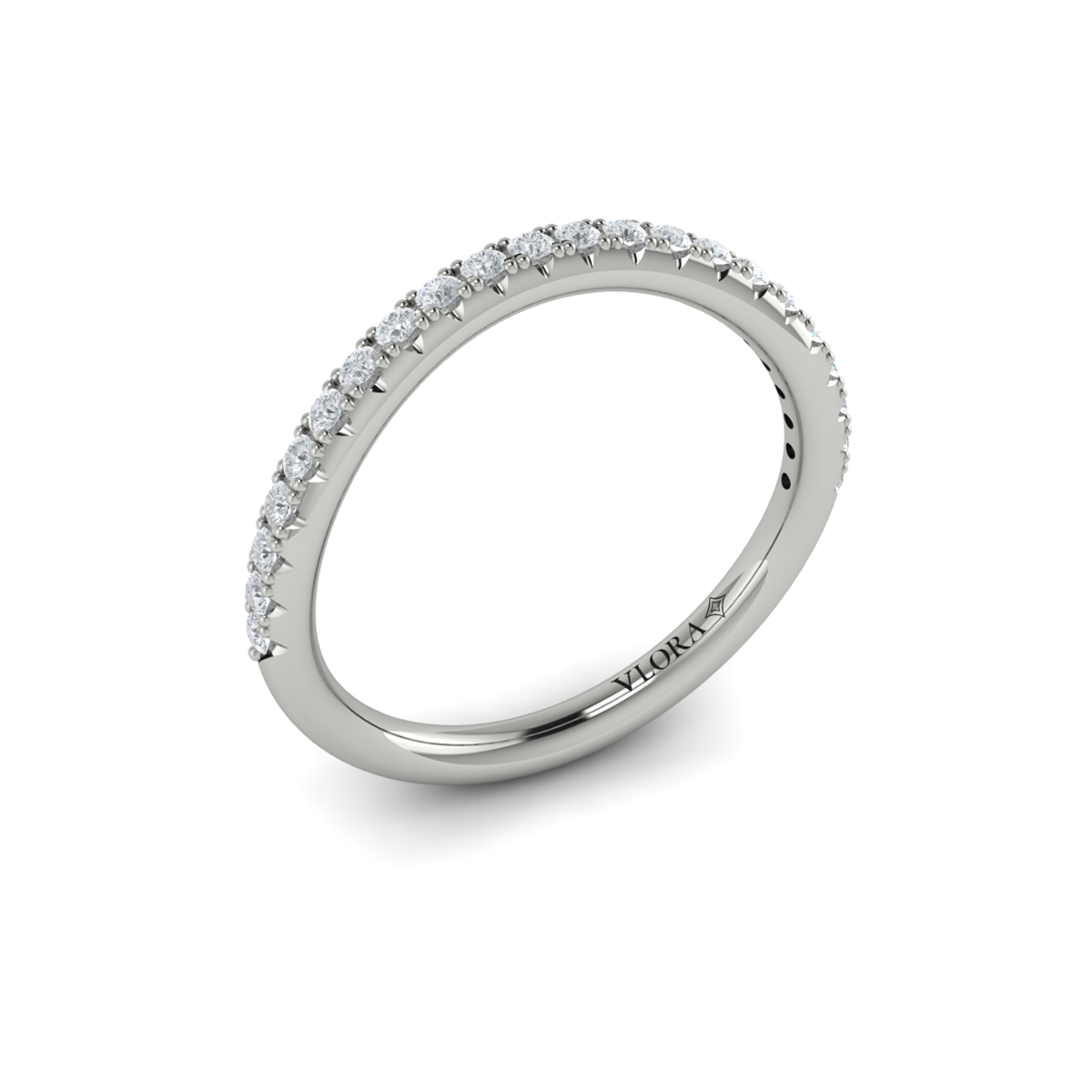 Matching Band for Entwined Round Diamond Engagement Ring