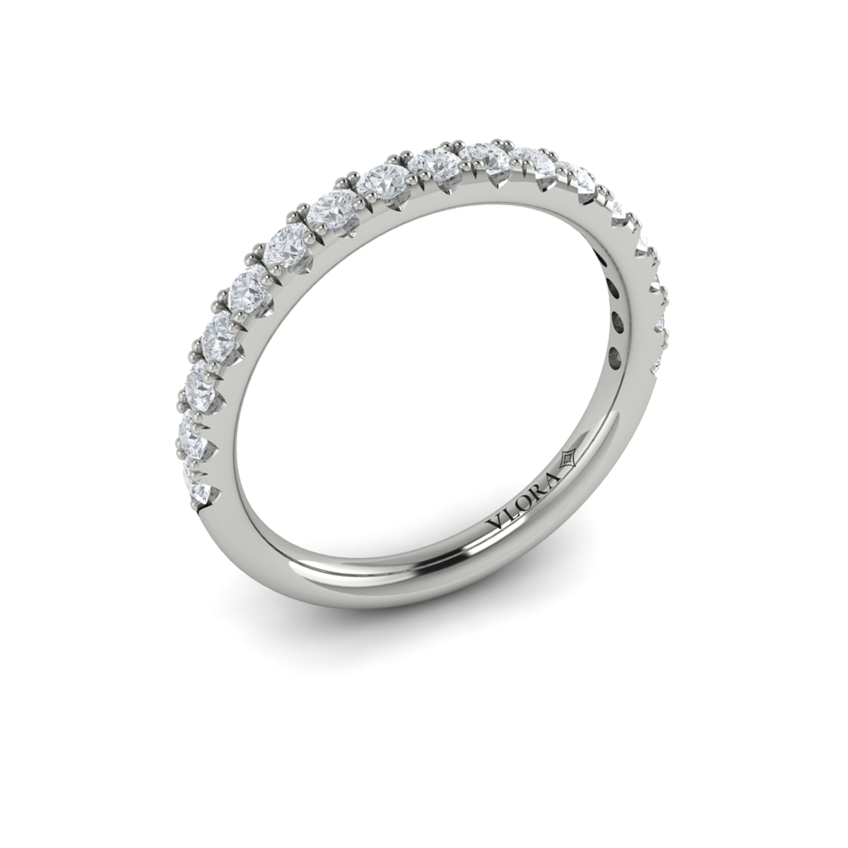 Matching Band for Bold Cathedral Round Diamond Engagement Ring