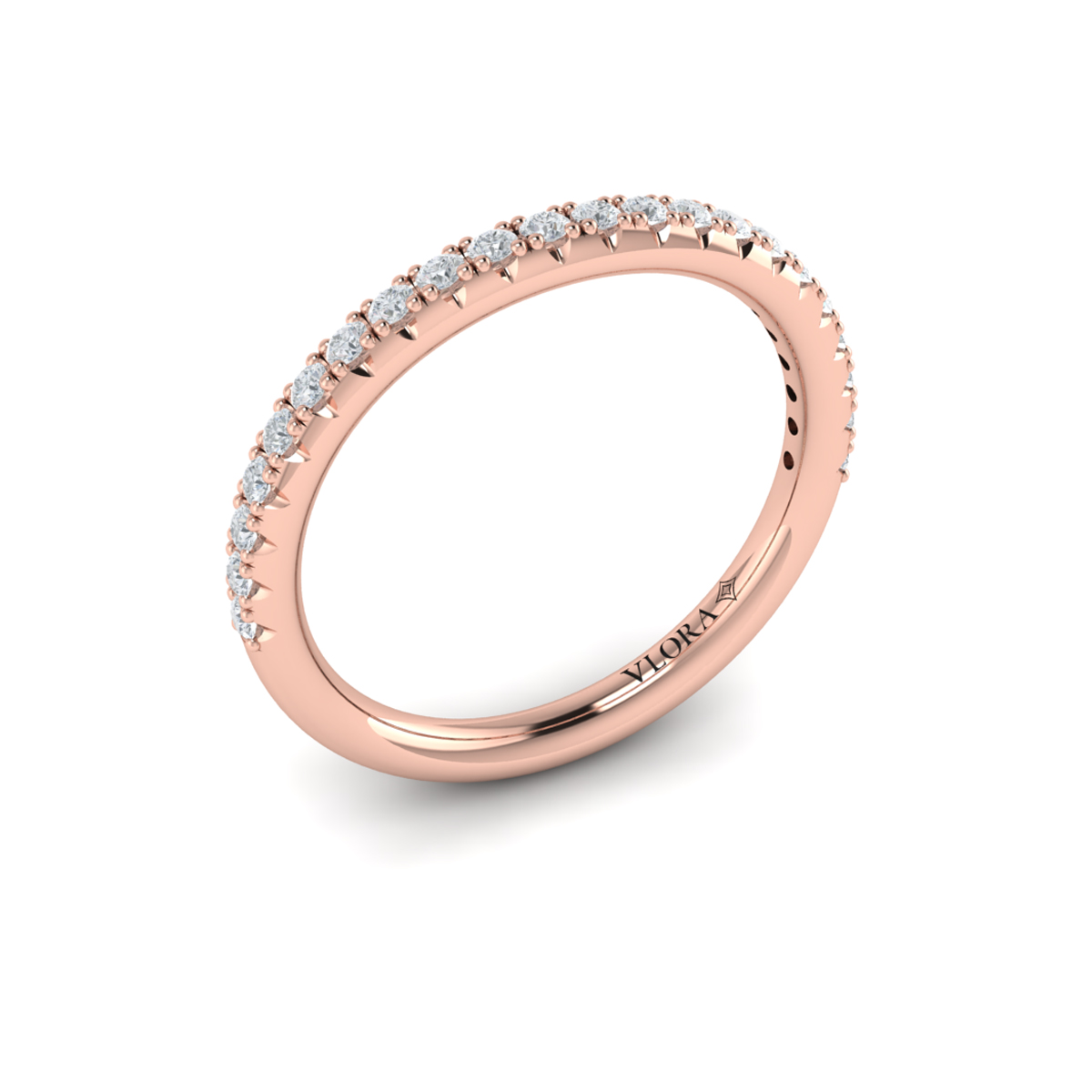 Matching Band for Dramatic Cathedral Hidden Halo Engagement Ring