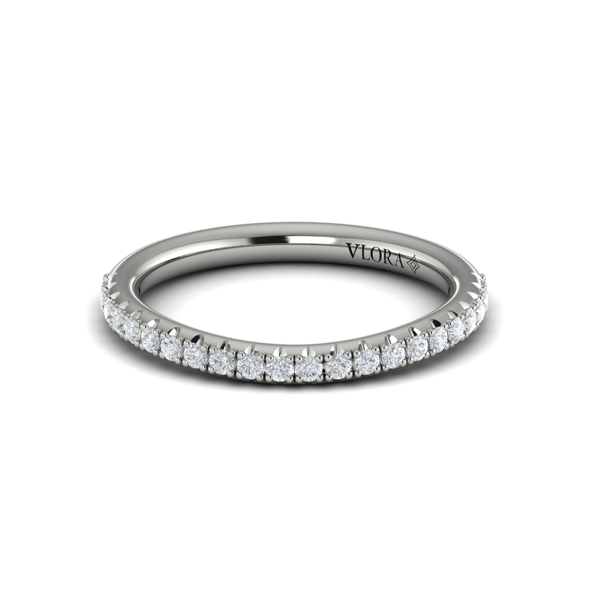 Matching Band for Dramatic Cathedral Hidden Halo Engagement Ring