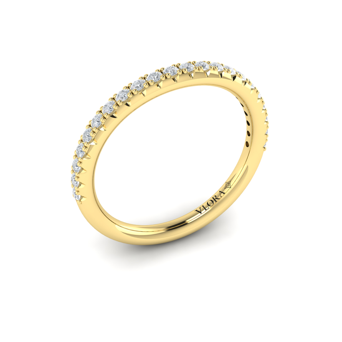 Matching Band for Dramatic Cathedral Hidden Halo Engagement Ring