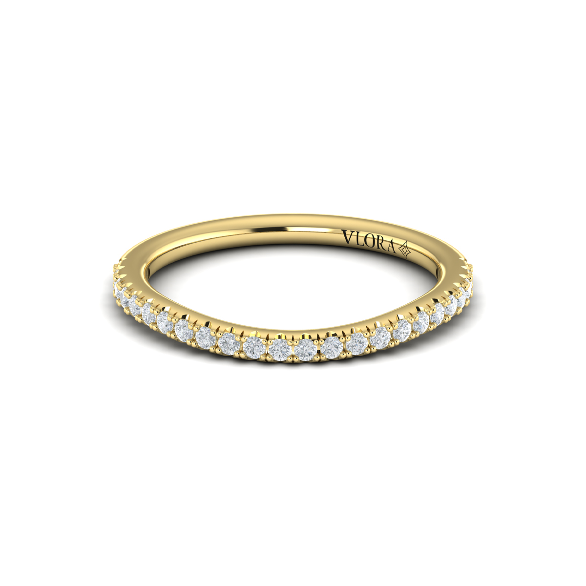 Matching Band for Corsage Halo Oval Engagement Ring