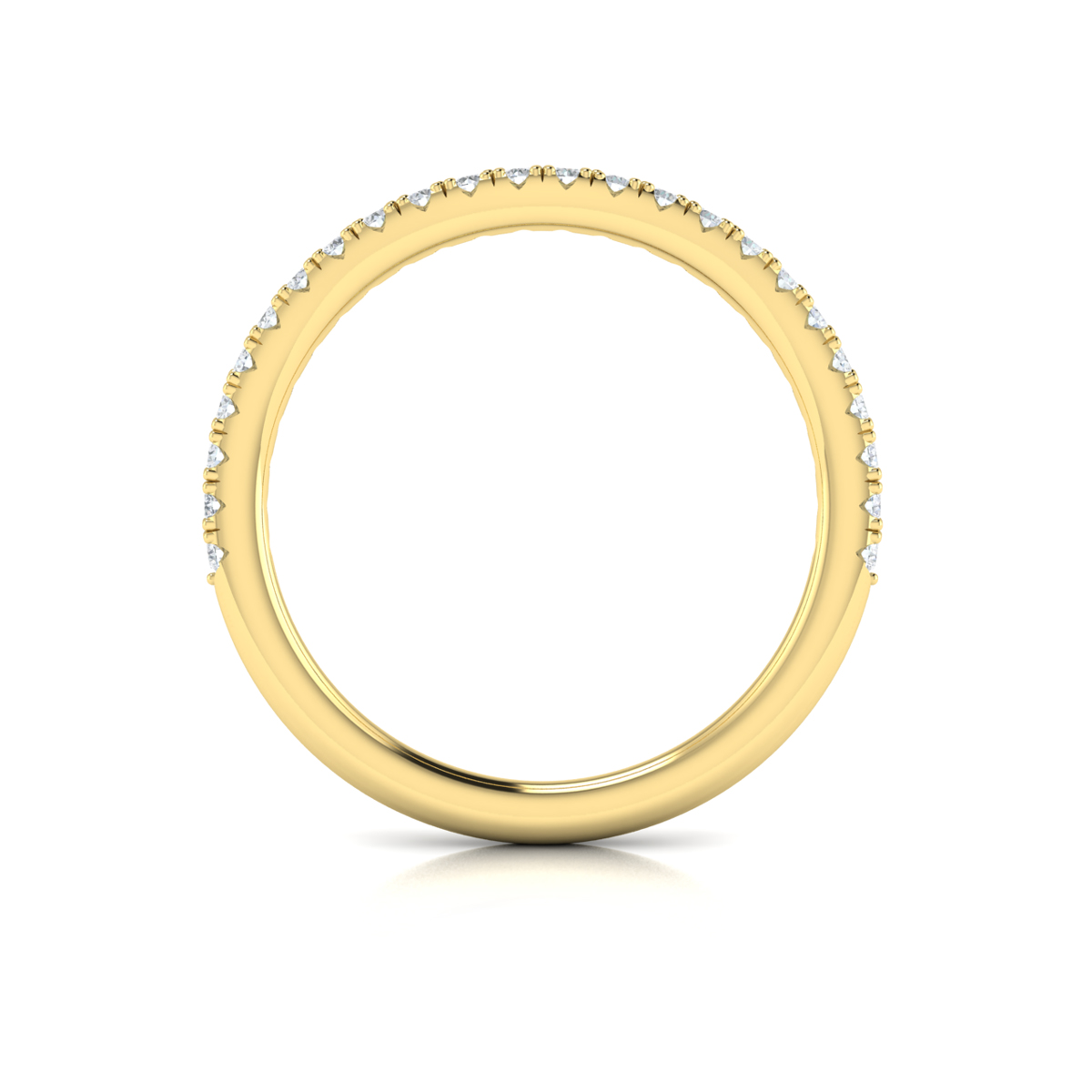 Matching Band for Corsage Halo Oval Engagement Ring