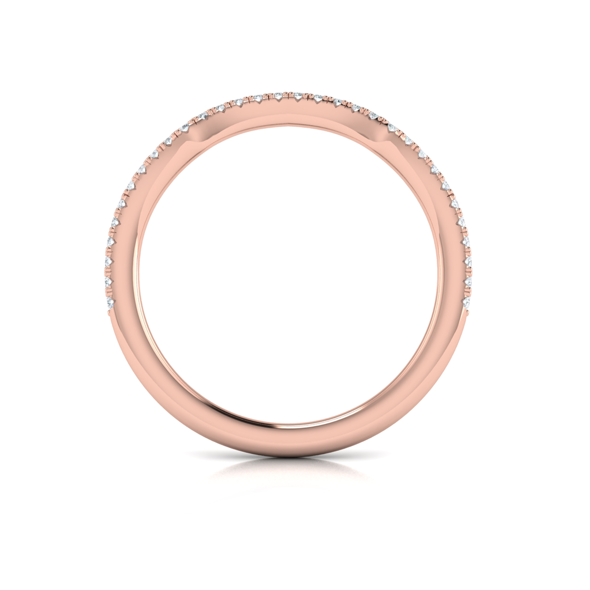 Entwined Euro Halo Matching Wedding Band