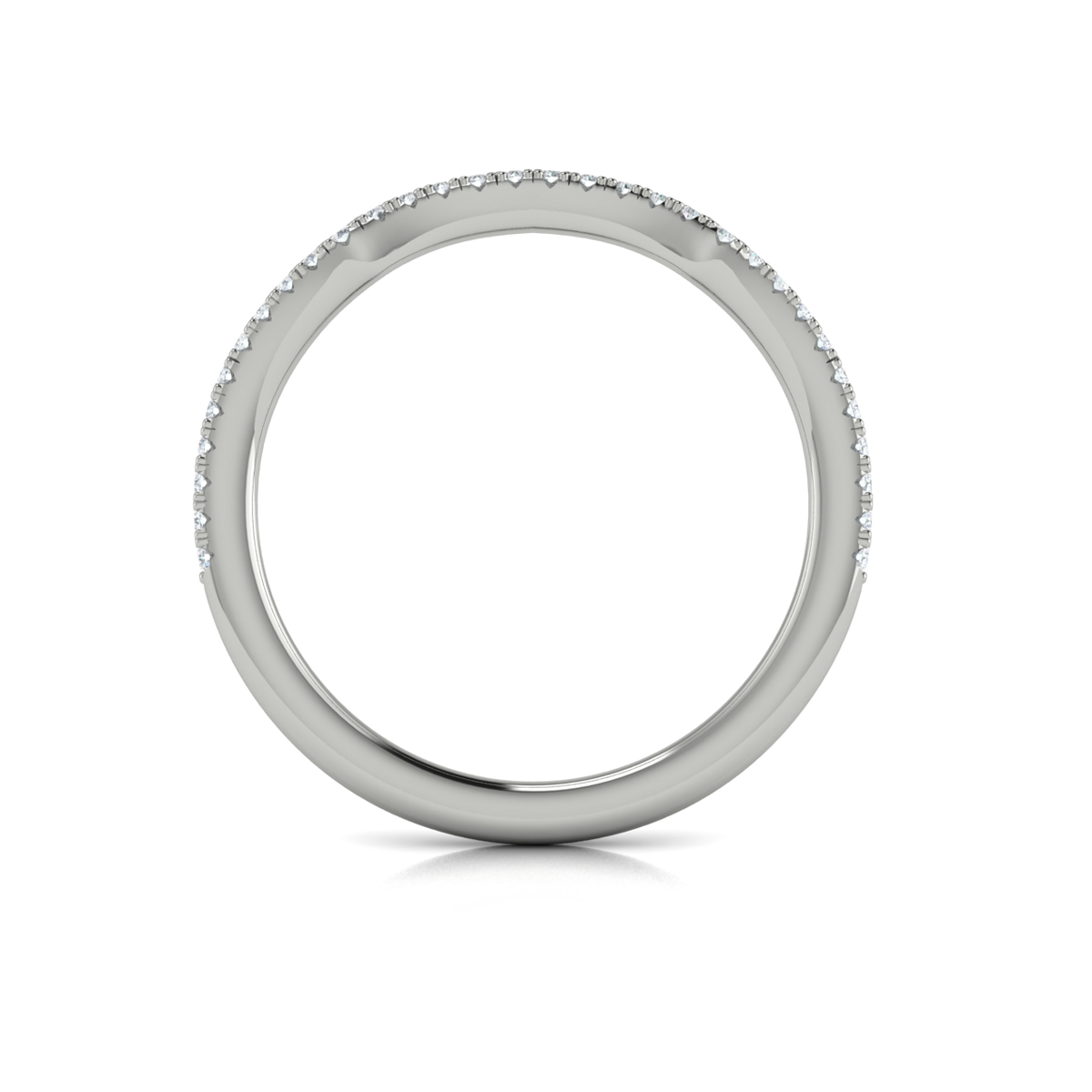 Entwined Euro Halo Matching Wedding Band