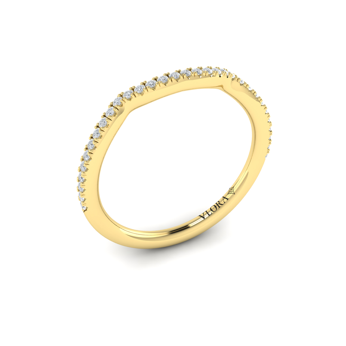 Entwined Euro Halo Matching Wedding Band