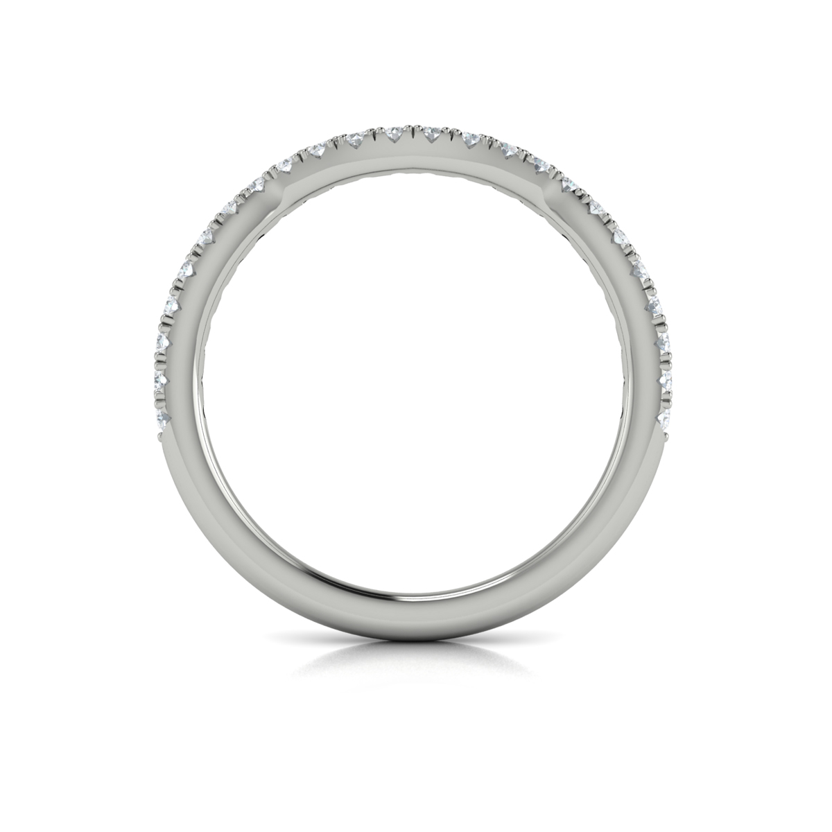 Entwined Oval Halo Matching Wedding Band