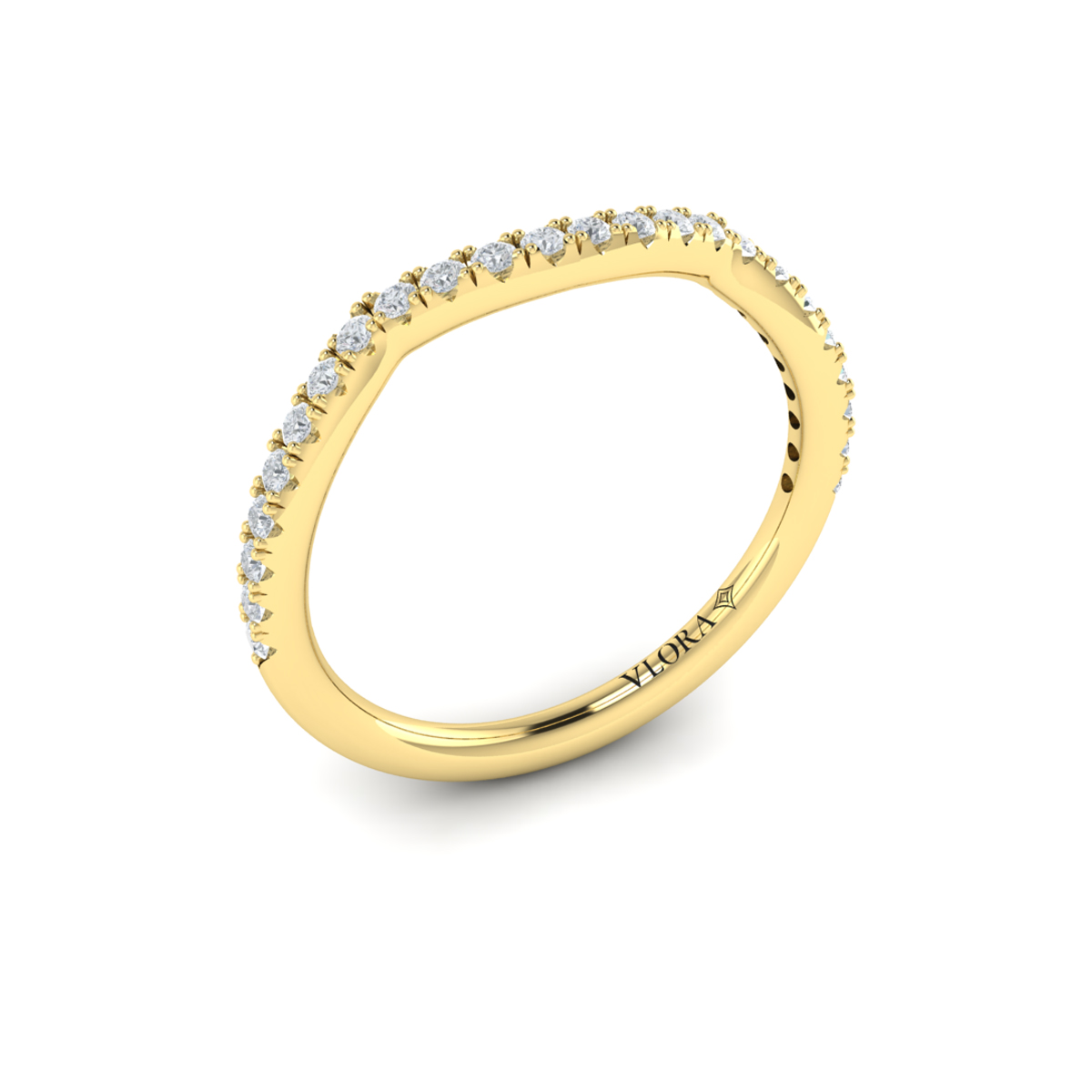 Entwined Oval Halo Matching Wedding Band