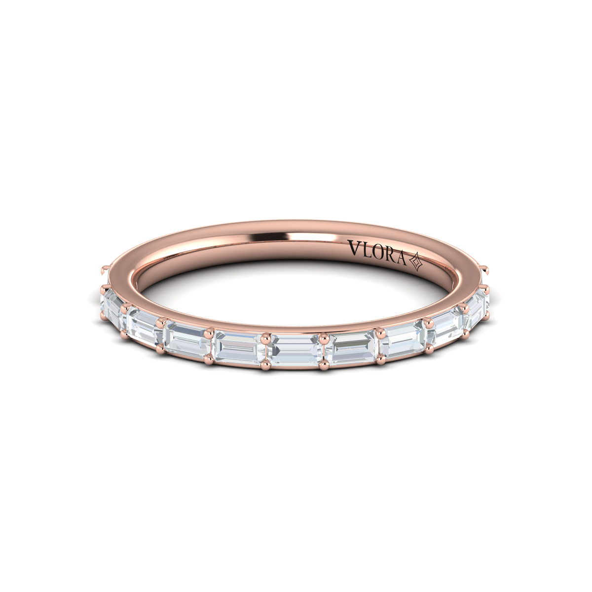 Matching Band for Serenity Oval Hidden Halo Engagement Ring