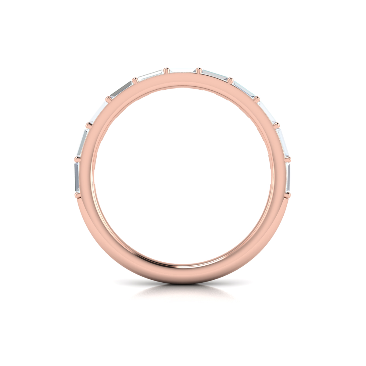 Matching Band for Serenity Oval Hidden Halo Engagement Ring