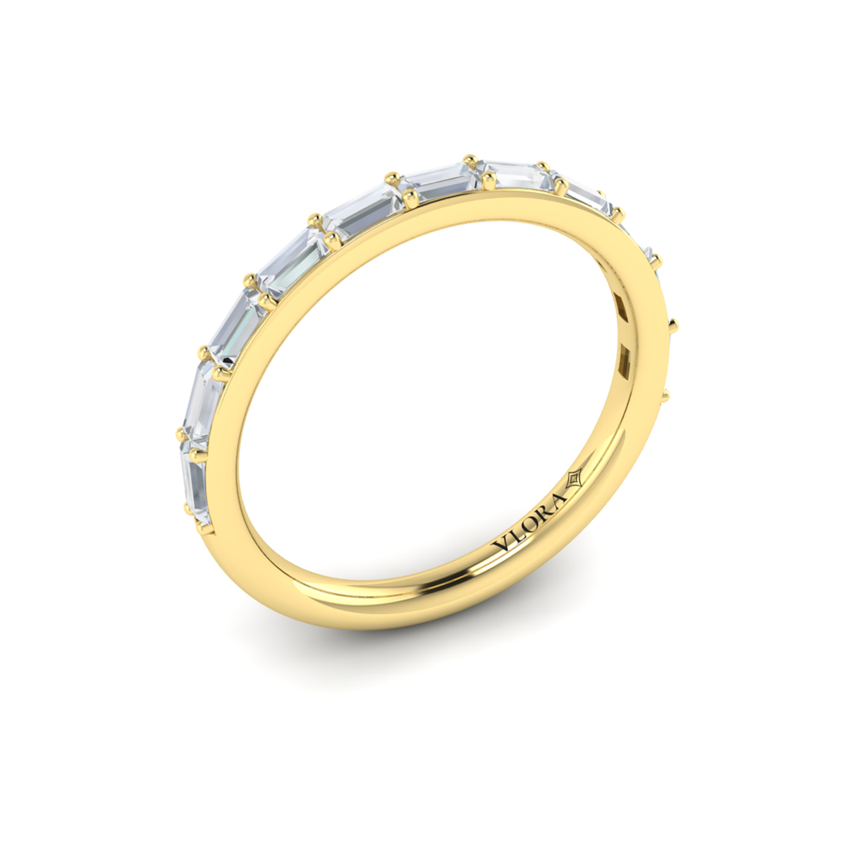 Matching Band for Serenity Oval Hidden Halo Engagement Ring