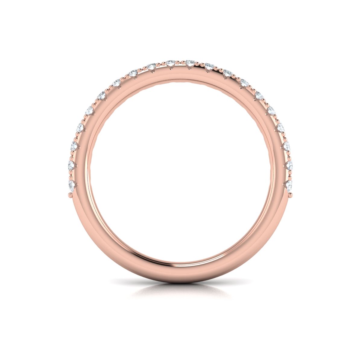 Matching Band for Splendid Cathedral Split Shank Oval Engagement Ring