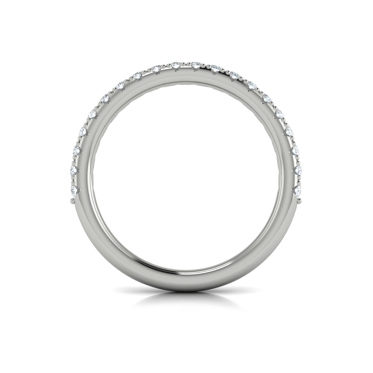 Matching Band for Splendid Cathedral Split Shank Oval Engagement Ring