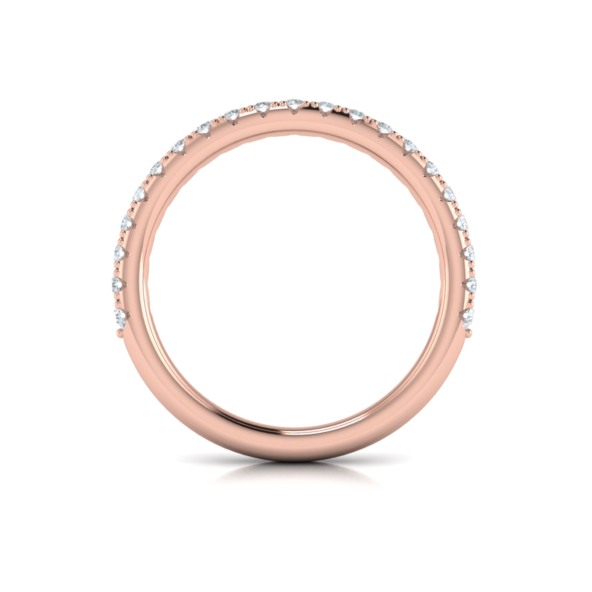 Matching Band for Timeless Halo Split Shank Oval Engagement Ring