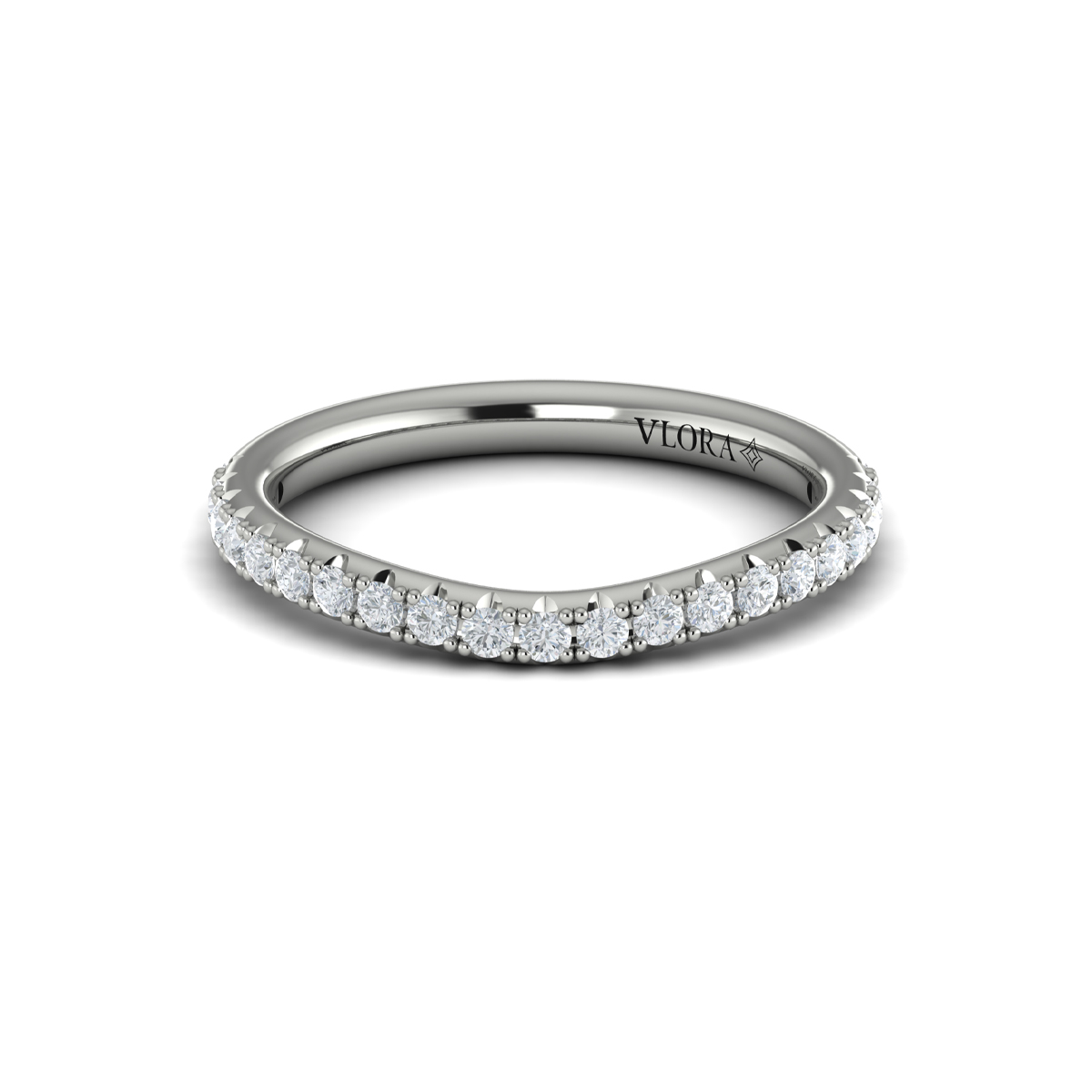 Matching Band for Timeless Halo Split Shank Oval Engagement Ring