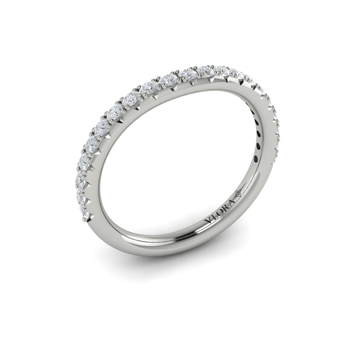 Matching Band for Timeless Halo Split Shank Oval Engagement Ring