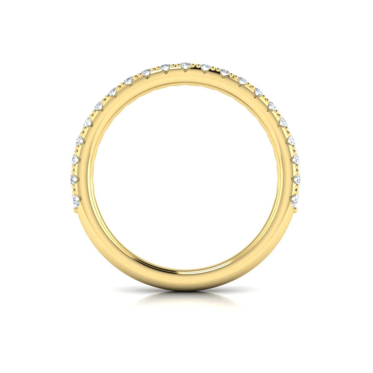 Matching Band for Timeless Halo Split Shank Oval Engagement Ring