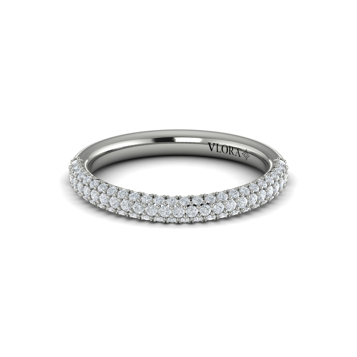 Matching Band for Splendid Cathedral Split Shank Oval Engagement Ring