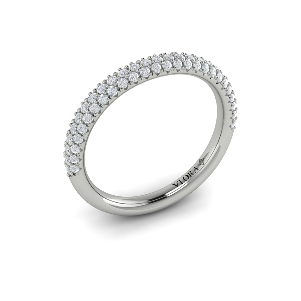 Matching Band for Splendid Cathedral Split Shank Oval Engagement Ring