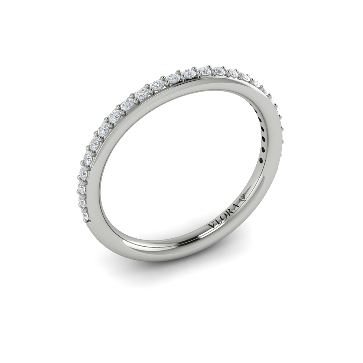 Matching Band for Charming Cathedral Split Shank Engagement Ring