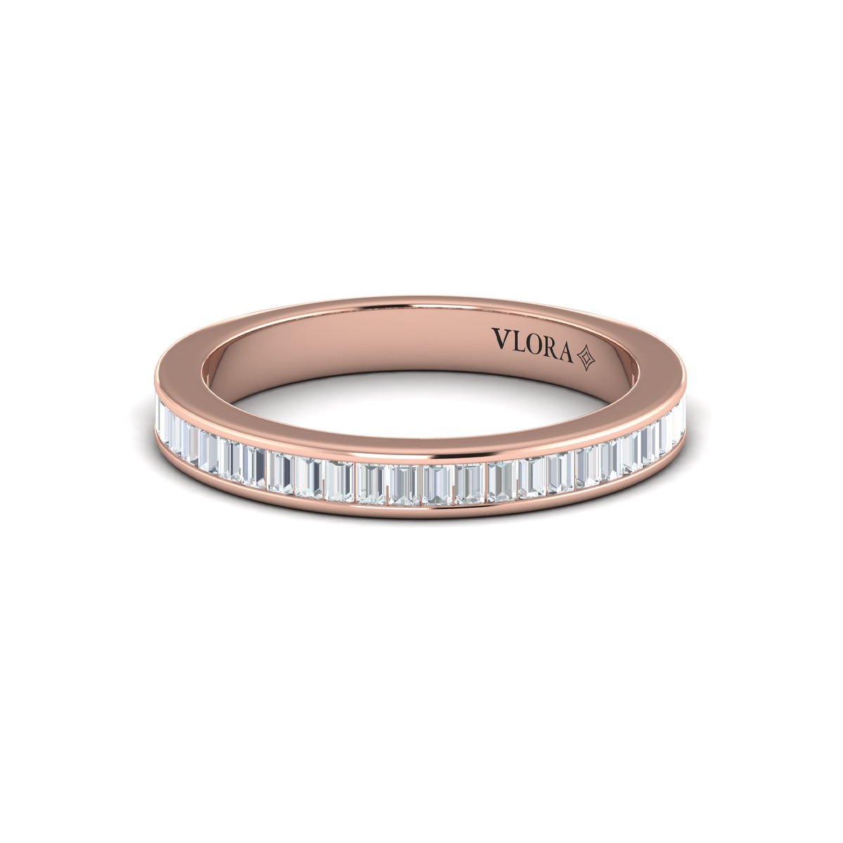 Matching Band for Opulent Cathedral Round Diamond Engagement Ring