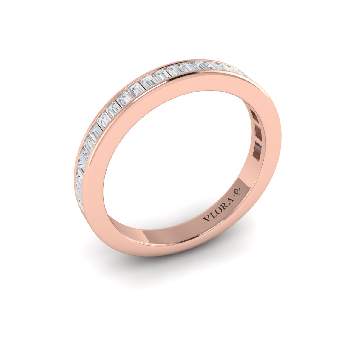 Matching Band for Opulent Cathedral Round Diamond Engagement Ring
