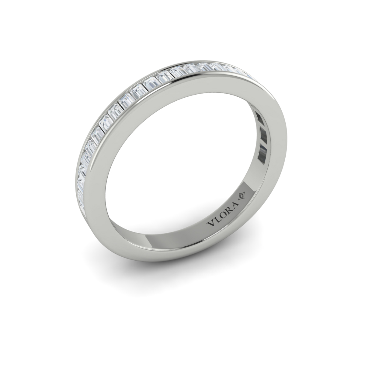 Matching Band for Opulent Cathedral Round Diamond Engagement Ring