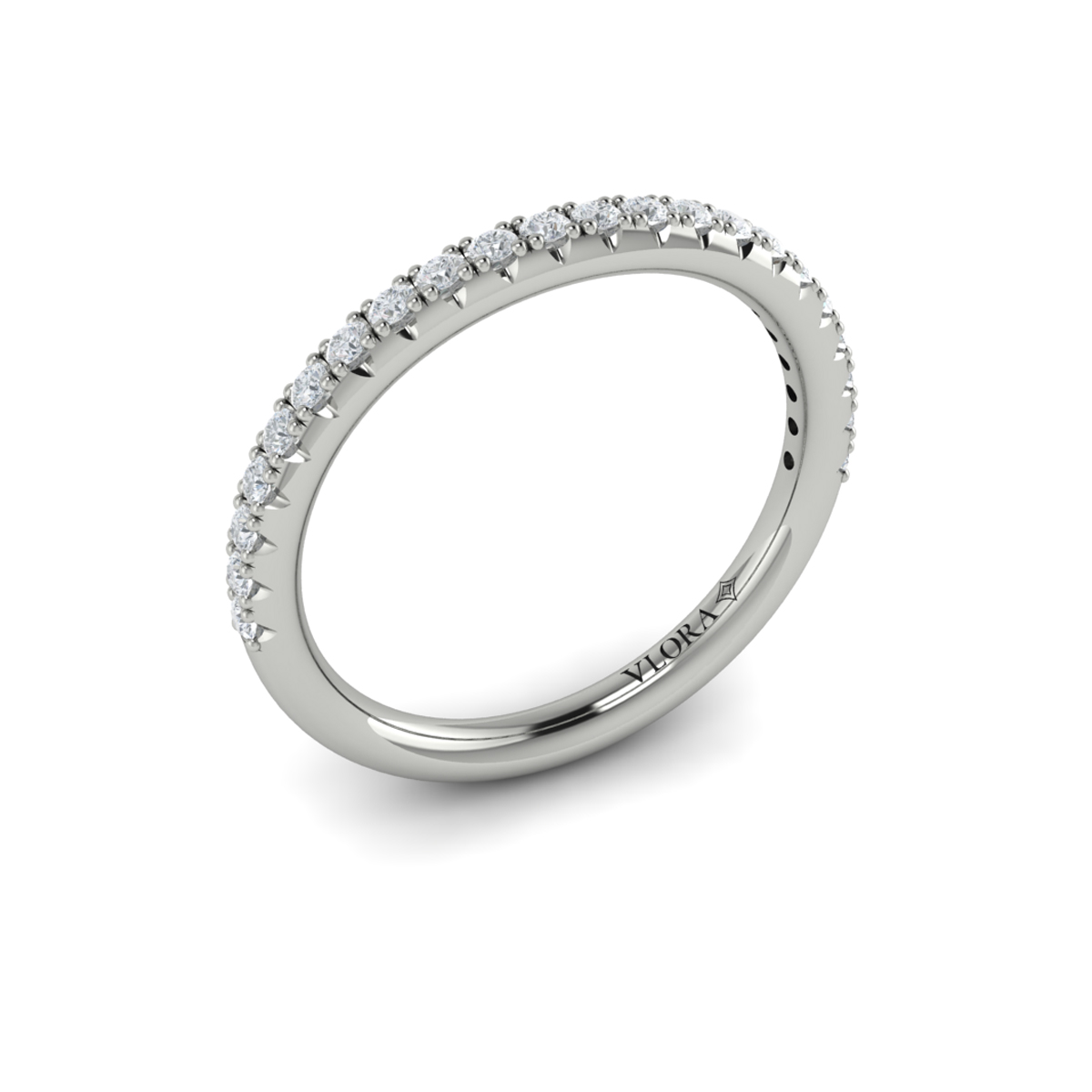 Matching Band for Elegant Oval Modern Vintage Engagement Ring