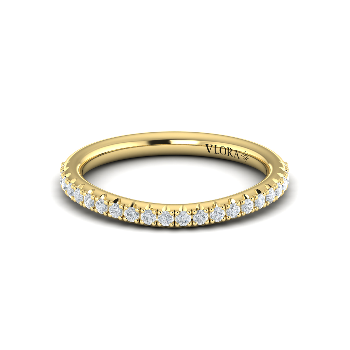 Matching Band for Elegant Oval Modern Vintage Engagement Ring