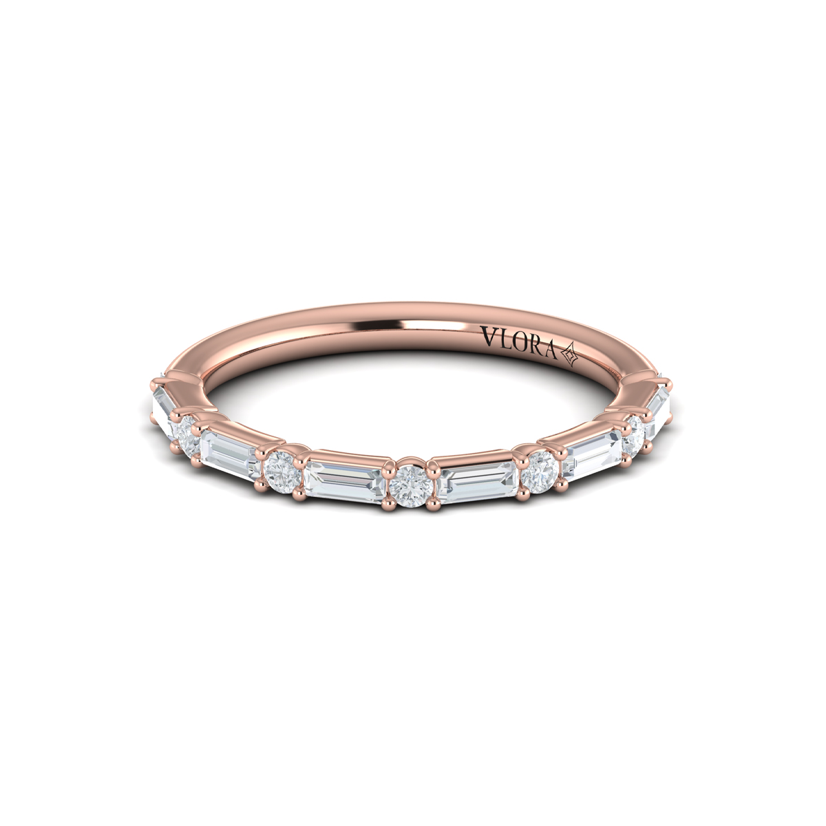 Matching Band for Extravagant Round Engagement Ring