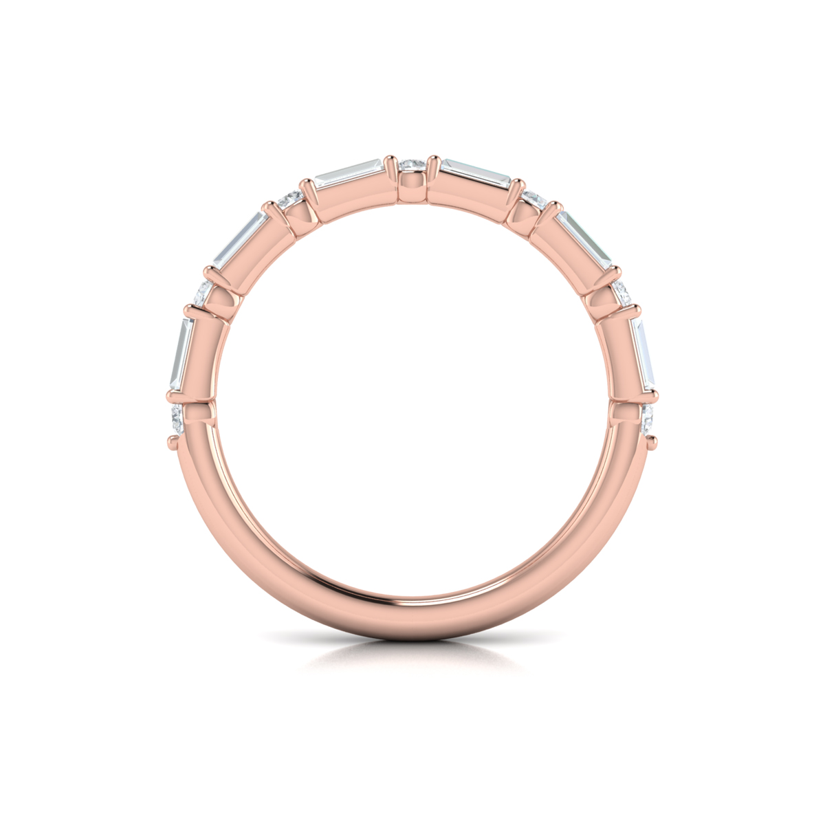 Matching Band for Extravagant Round Engagement Ring