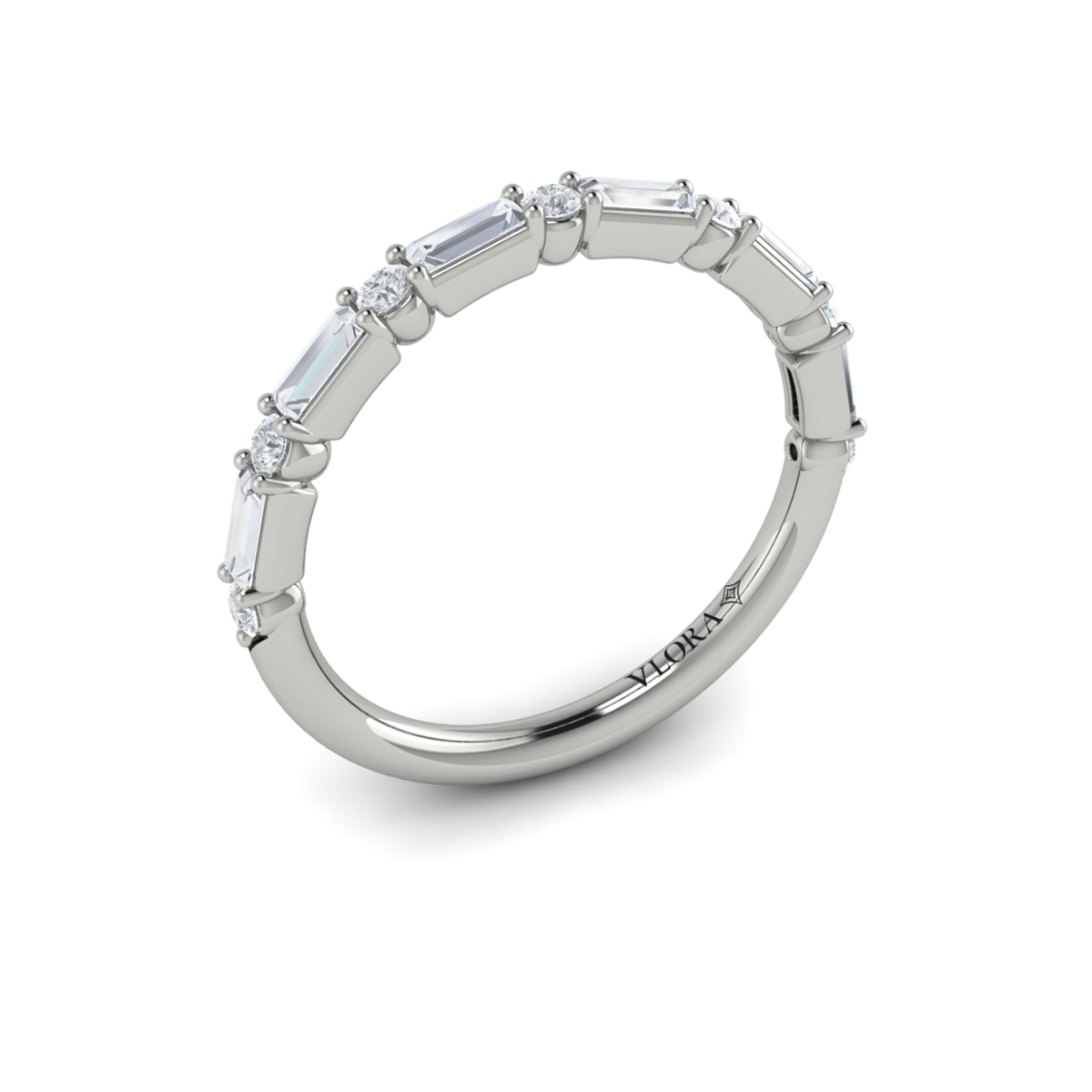 Matching Band for Extravagant Round Engagement Ring
