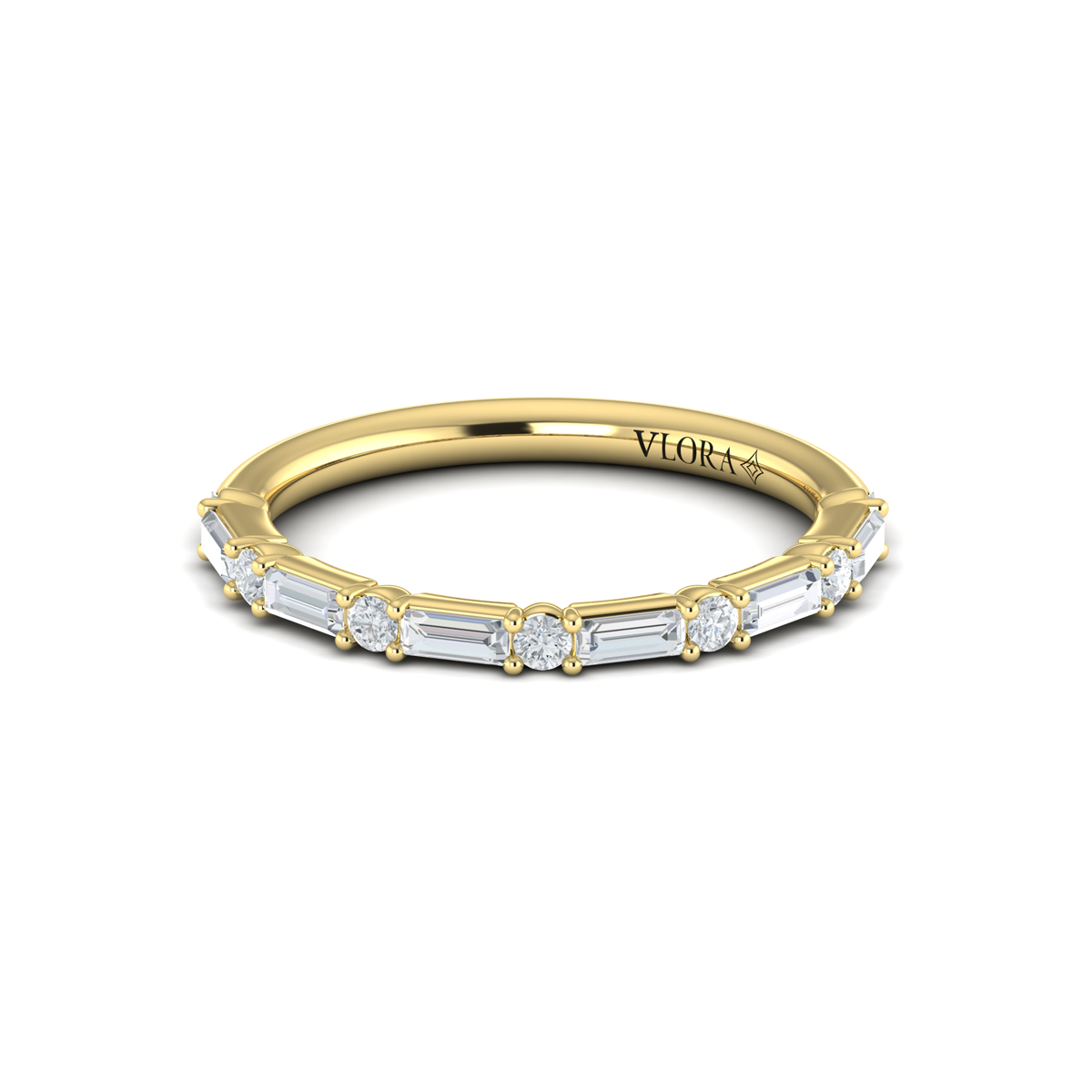 Matching Band for Extravagant Round Engagement Ring